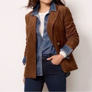 Evereve Tan Corduroy Blazer